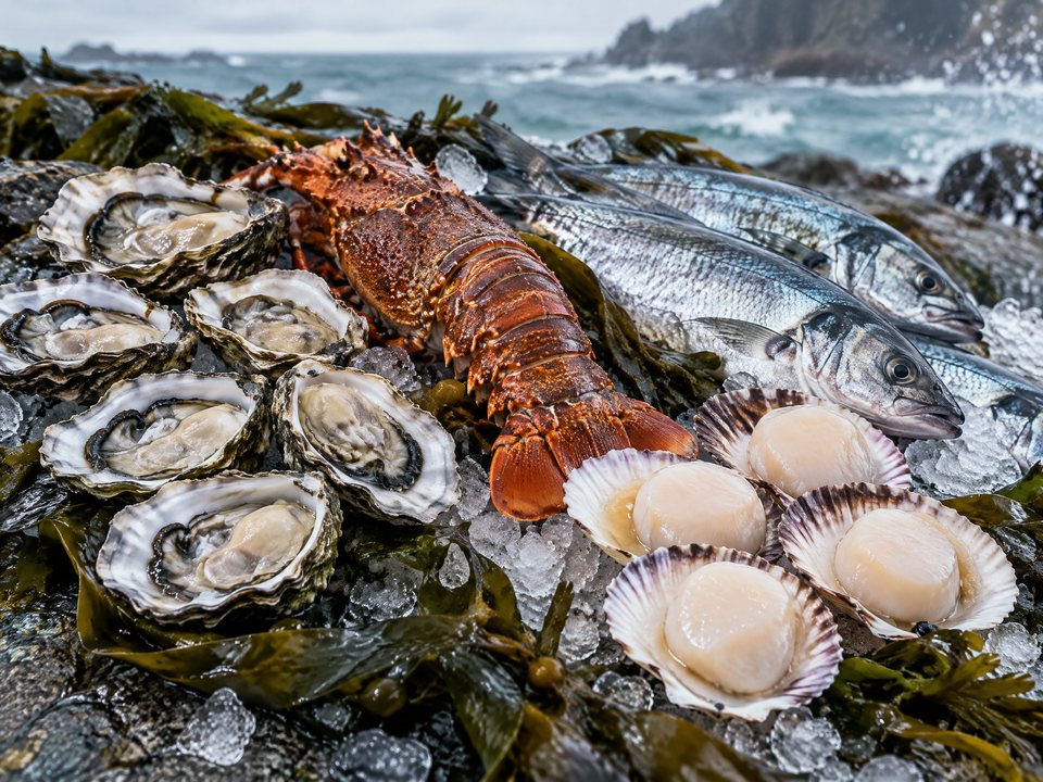 Seafood from Tasmanian producers